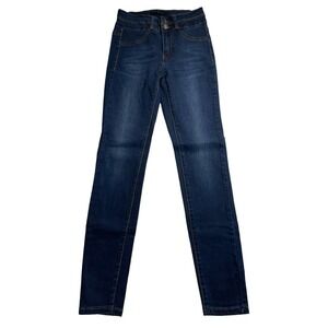 KanCan Jeans KC5006D Mid Rise Double Button Skinny Ankle Jeans Stretch Size 0/23